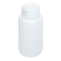 Cole-Parmer Economy Wide-Mouth Plastic Bottle, HDPE, 250mL (8oz); 12/PK