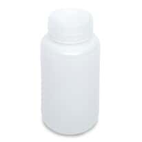 Cole-Parmer Economy Wide-Mouth Plastic Bottle, HDPE, 250mL (8oz); 72/PK