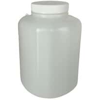 Cole-Parmer Wide-Mouth Plastic Jar, HDPE, 5000mL