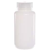 Cole-Parmer Wide-Mouth Plastic Bottle, HDPE, 250mL (8oz); 12/PK