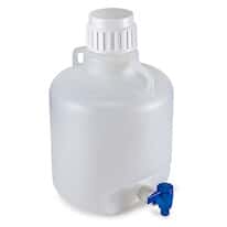 Cole-Parmer Carboy w/ Spigot and Handles, LDPE; 10L (2.5 gal)
