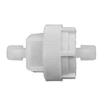 PFA In-Line Filter Holder, 50-mm, 1/4" OD x 1/4" OD Tubing Connections