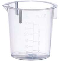 Cole-Parmer Plastic Beaker, Transparent PP, 30 mL, 100/pk