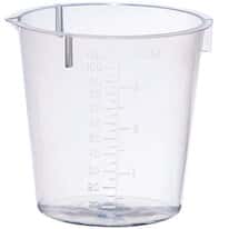 Cole-Parmer Plastic Beaker, Transparent PP, 100 mL, 100/pk