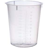 Cole-Parmer Plastic Beaker, Transparent PP, 600 mL, 25/pk