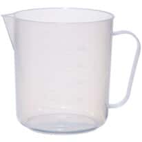 Cole-Parmer Plastic Beaker with Handle, Translucent PP, 500 mL, 5/pk