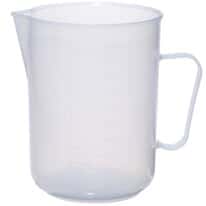 Cole-Parmer Plastic Beaker with Handle, Translucent Polypropylene, 1000 mL, 5/pk