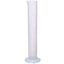 Cole-Parmer Plastic Graduated Cylinder, Translucent Polypropylene, 250 mL; 10/PK