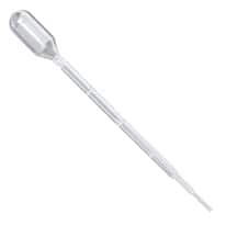 Cole-Parmer Economic Transfer Pipette, Capacity 3 mL, Graduation Range 0.25 to 1 mL; 500/Box