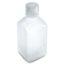 Cole-Parmer Autoclavable Media Bottles, Square Plastic, PPCO, 500 mL (16.9 oz); 12/Pk