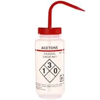 Cole-Parmer Safety Wash Bottle, LDPE, Acetone, 500mL (16oz); 6/PK