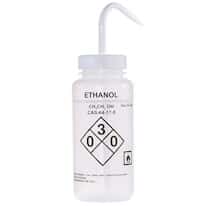 Cole-Parmer Safety Wash Bottle, LDPE, Ethanol, 500mL (16oz); 6/PK