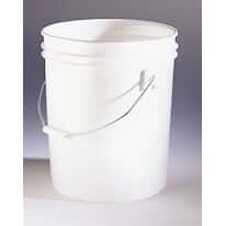 Stackable high-density polyethylene pail, 6 gallon