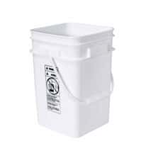 Square high-density polyethylene pail, 4-1/4 gallon