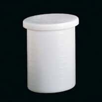Cole-Parmer Cylindrical Tank with Cover, PP; 5 gallon, 15" H x 11" OD