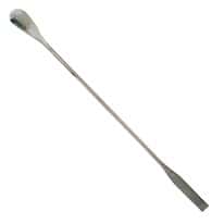 Nickel/SS Lab Spatulas with 1.13" Spoon x 1.63" Flat Blunt Ends; 3/Pk