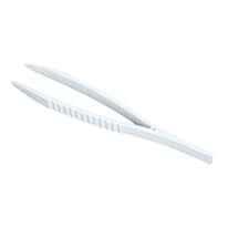Cole-Parmer Reinforced Nylon Plastic Lab Forceps/Tweezers, Serrated Blunt Tips, 12.2 cm L (4.8"); 100/PK