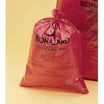 10 to 12 Gallon Autoclavable HDPE Biohazard Bags, 25 x 35"; 200/cs