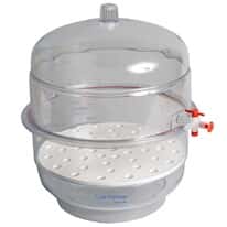 Cole-Parmer Vacuum Desiccator with Polycarbonate Cover and Base, 8"/200 mm dia