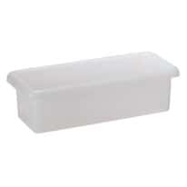 Rectangular high-density polyethylene utility tray, 1.1 gallon