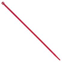 Cole-Parmer 40 Pound Nylon Cable Zip Ties, 8" L, Red; 1000/PK
