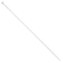 Cole-Parmer 50 Pound Nylon Cable Zip Ties, 12.0" L, White; 1000/PK