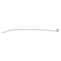 Cole-Parmer 8 Pound Polypropylene Heat-Resistant Cable Zip Ties, 4" L, White; 100/PK