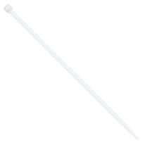 Cole-Parmer 40 Pound Nylon Cable Zip Ties, 6.0" L, White; 100/CS