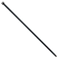Cole-Parmer 120 Pound Nylon Cable Zip Ties, 14.5" L, Black; 50/CS