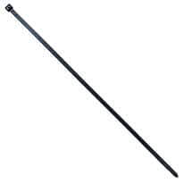 Cole-Parmer 120 Pound Nylon Cable Zip Ties, 17.0" L, Black; 50/CS