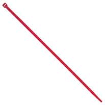 Cole-Parmer 18 Pound Nylon Cable Zip Ties, 4.0" L, Red; 100/CS