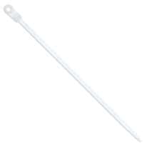 50 Pound Nylon Mountable Cable Zip Ties, 8.0" L, White; 100/CS