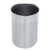 Cole-Parmer Stainless-steel Griffin-style beaker with easy-pour rim, 2000 mL