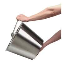 Cole-Parmer Stainless Steel Pail, Type 304, Heavy Gauge, 23 qt