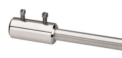 End-To-End Connector, Aluminum, 0 to 0.5" Dia Rod s
