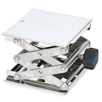 Cole-Parmer Lab Jack, 6" x 6" Stainless Steel Lab-Lift, 133 lb (60.33 kg) Max Load