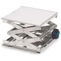 Cole-Parmer Lab Jack, 8" x 8" Stainless Steel Lab-Lift, 227 lb (102.97 kg) Max Load