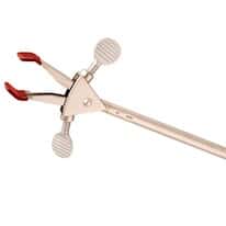 Cole-Parmer Two-Prong Extension Clamp, Dual Adjustment, Large, Stainless Steel