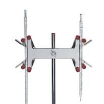Cole-Parmer Double Buret Clamp, Stainless Steel; Holds Up to 100 ml Burets