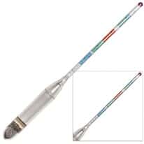 Cole-Parmer Triple Scale Beer and Wine Hydrometer, Polycarbonate; 0.99-1.162 SpGr, 0-35° Brix, 0-20% PAV