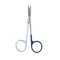 Cole-Parmer Iris Fine Tip Scissors, Premium Grade, Straight, 4.5".