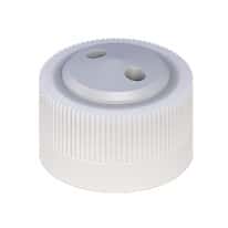 Cole-Parmer VapLock™ Solvent Delivery Cap, two 1/4"-28 ports, 38-430; 1/ea