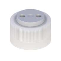 Cole-Parmer VapLock™ Solvent Delivery Cap with Viton Air Inlet Valve, Two 1/4-28 ports, 38-430; 1/EA