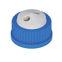 Cole-Parmer VapLock™ Solvent Delivery Cap, two 1/4"-28 ports, GL32; 1/ea