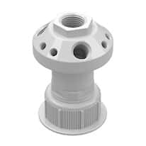 Cole-Parmer VapLock™ Solvent Waste Manifold, PP, DIN 45, 1x1/2" NPT, 3x1/4" NPT, 6x1/4-28 UNF; 1/EA