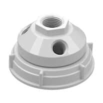 Cole-Parmer VapLock™ Solvent Waste Manifold, PTFE, 70mm Rieke, 1x1/2"NPT, 3x1/4"NPT; 1/EA