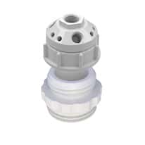 Cole-Parmer VapLock™ Solvent Waste Manifold, PP, 2" Fine, 1x1/2"NPT, 3x1/4"NPT, 6x1/4"-28UNF; 1/ea