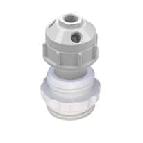 Cole-Parmer VapLock™ Solvent Waste Manifold, PTFE, 2" Fine, 1x1/2" NPT, 3x1/4" NPT; 1/ea