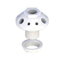 Cole-Parmer VapLock™ Solvent Waste Manifold, PP, panel mount, 1x1/2"NPT, 3x1/4"NPT, 6x1/4"-28; 1/ea