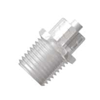 Cole-Parmer VapLock™ Filter Adapter, Luer lock x 1/4" NPT(M), natural polypropylene; 1/ea